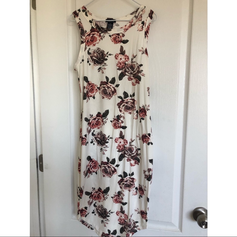 Floral White Dress
